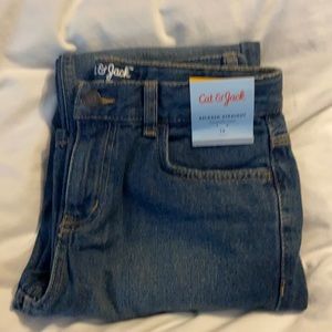 Cat and Jack snap zipper fly boys jeans NWT